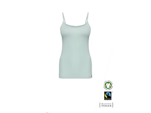 EKO Bombažna Ženska majica /a bodyfit - PASTEL TURKIZNA