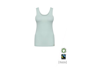 EKO Bombažna Ženska majica /a bodyfit - PASTEL TURKIZNA