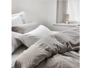 EKO Bombažna posteljnina, topla flanela - SIVO RJAVA