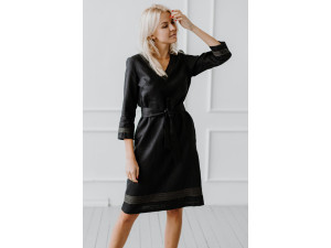 Ženska Lanena obleka - VEČ BARV